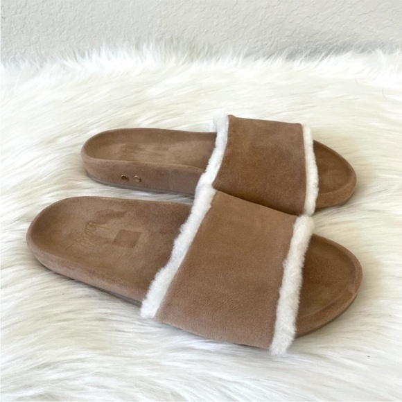 Beek suede shearling-lined Gallito slide - Picture 3 of 8